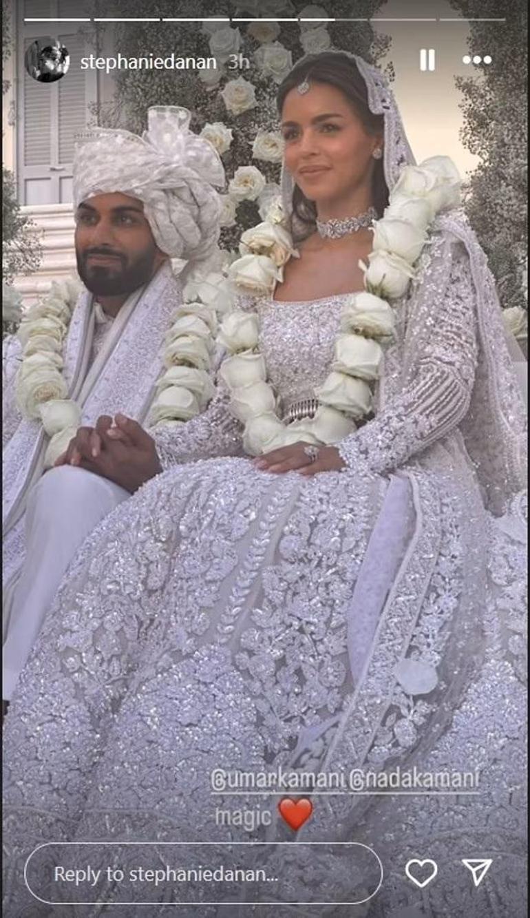 Hint Milyarder Umar Kamani ve Model Sevgilisi Nada Adelle'nin Masal Gibi Düğünü