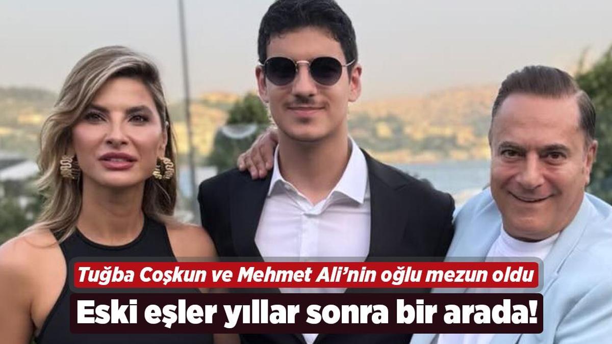 Mehmet Ali Erbil ve Tuğba Coşkun'un Oğulları Mezuniyet Töreninde