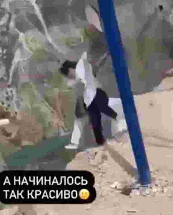 Rusya'da iki kadın uçurumun kenarındaki salıncaktan düştü! O anlar kamerada