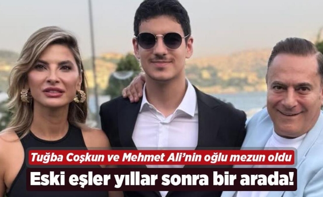 Mehmet Ali Erbil ve Tuğba Coşkun'un Oğulları Mezuniyet Töreninde