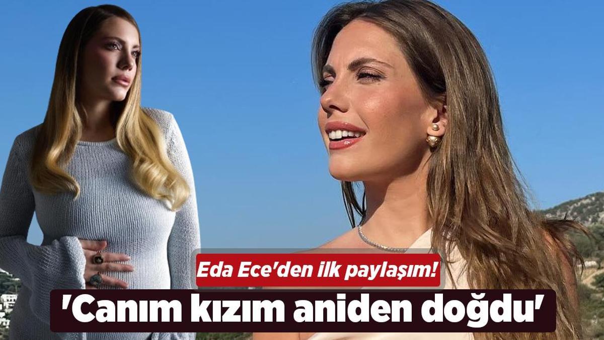 Eda Ece’nin Mutlu Anları: Kızını Kucağına Aldı!