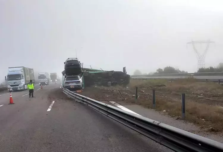 Bolu Yeniçağa'da TIR Kazası