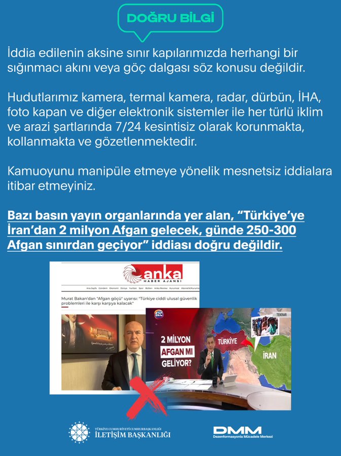 DMM Açıklaması: Sığınmacı Akını İddialarına Yanıt