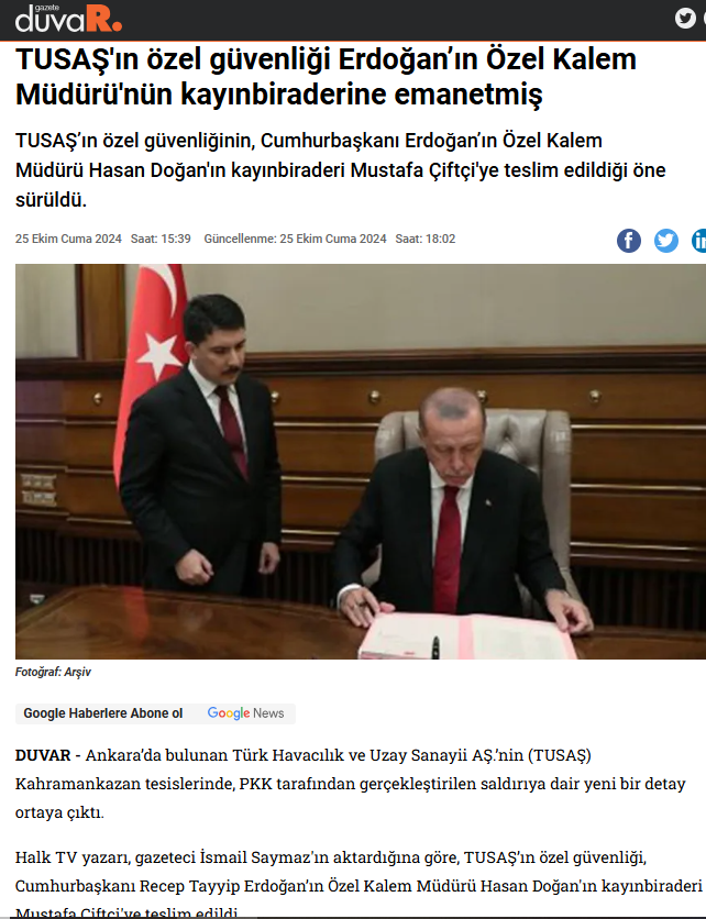 DMM'den TUSAŞ Güvenliği İddialarına Kesin Yanıt