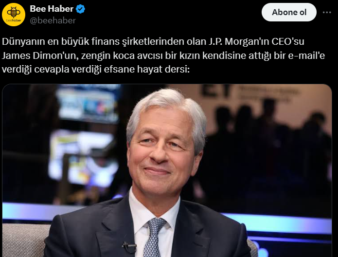 Jamie Dimon'dan Efsane Yanıt: Güzellik ve Para İkiliği