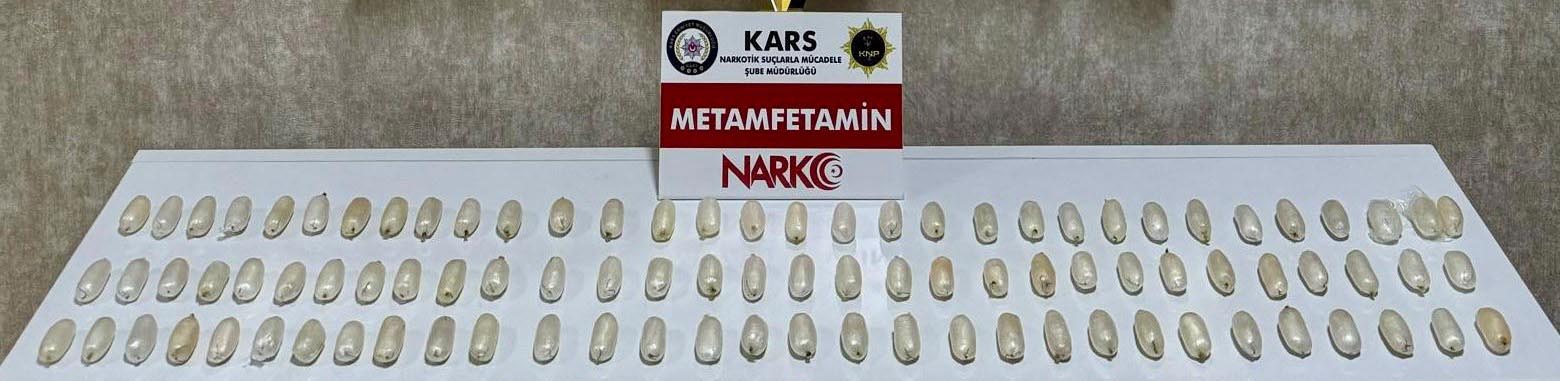 Kars'ta Uyuşturucu Operasyonu: 550 Gram Metamfetamin Ele Geçirildi