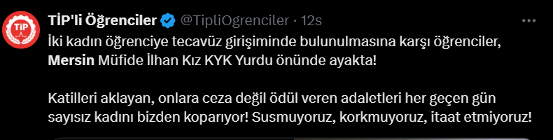 Mersin KYK Kız Yurdu'ndaki Cinsel Saldırı İddialarına Yanıt