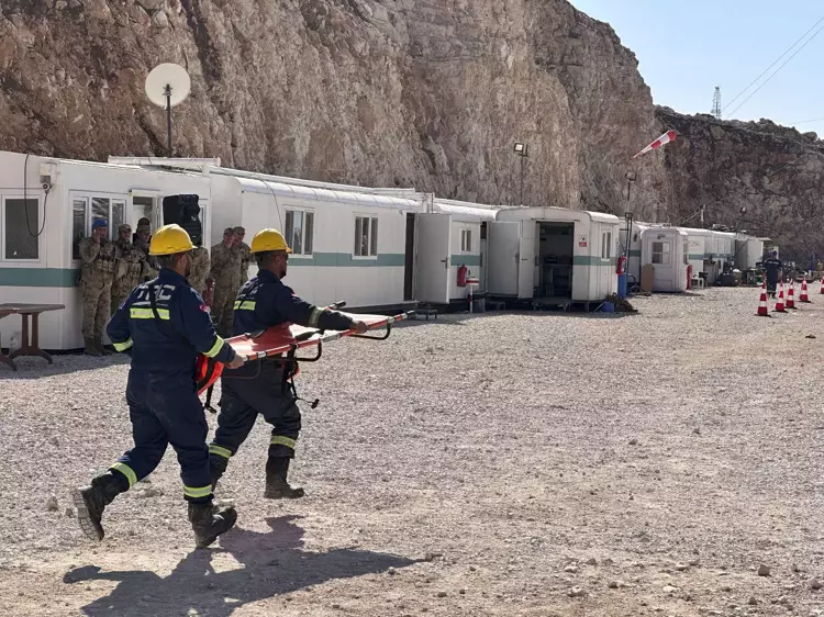 Gabar Dağı'nda Olası Tehlikelere Karşı Tatbikat Gerçekleştirildi