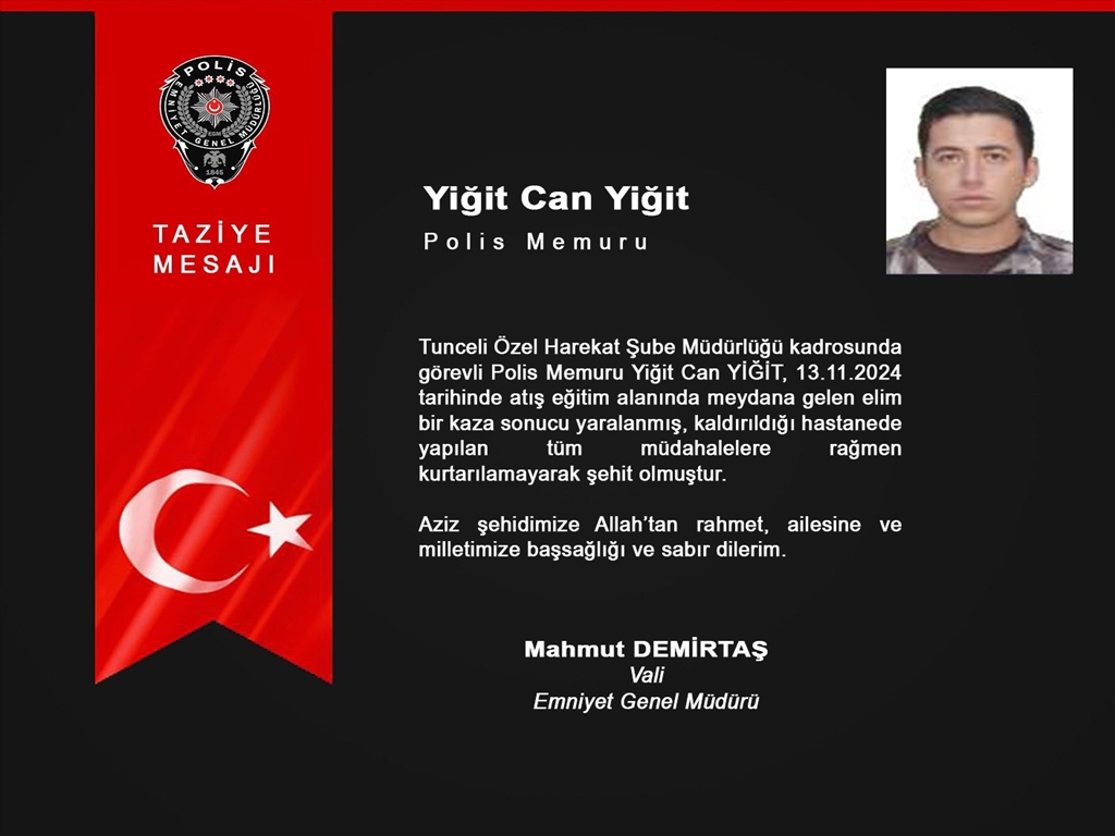 Şehit Polis Memuru Yiğit Can Yiğit