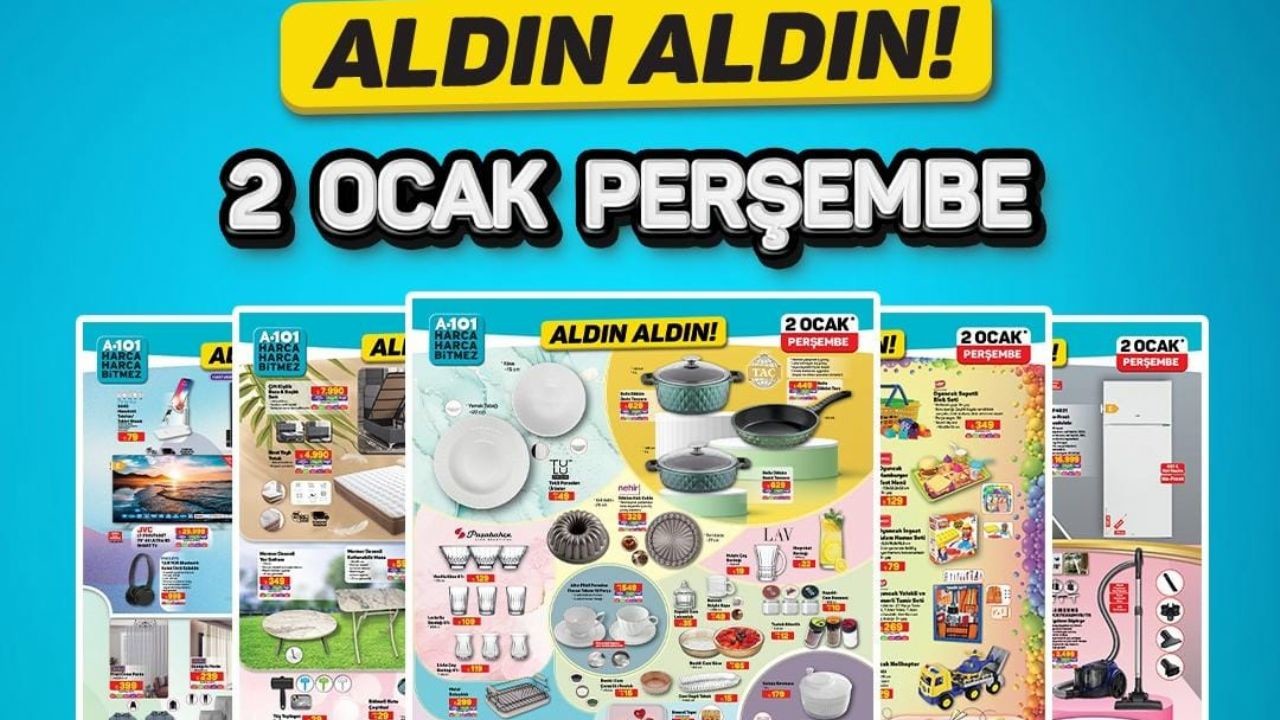 A101 2 Ocak 2024 Aldın Aldın Broşürü Yayınlandı