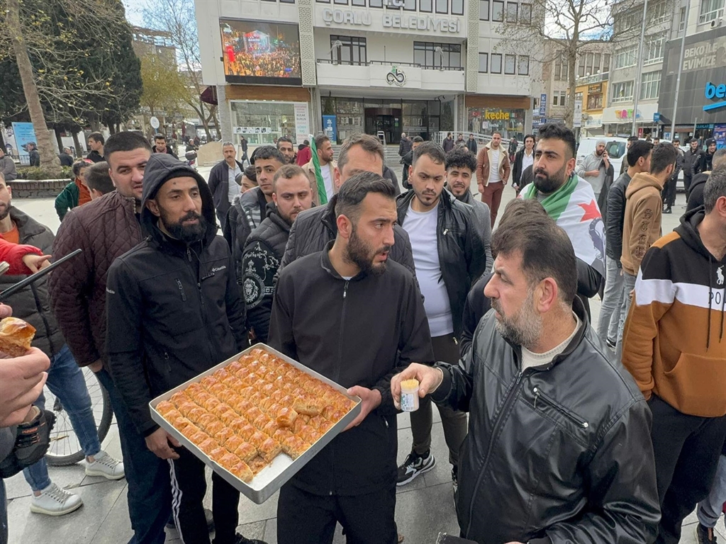 Çorlu ve Edirne'de Suriye Devrimi Kutlamaları