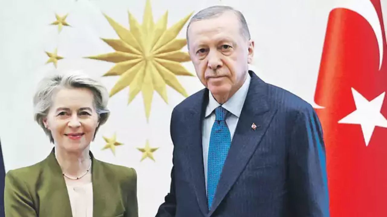 Erdoğan ve AB Komisyonu Başkanı Ursula von der Leyen ile Görüşme