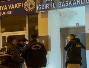 Iğdır’da AK Parti İl Başkanlığı’na Molotoflu Saldırı