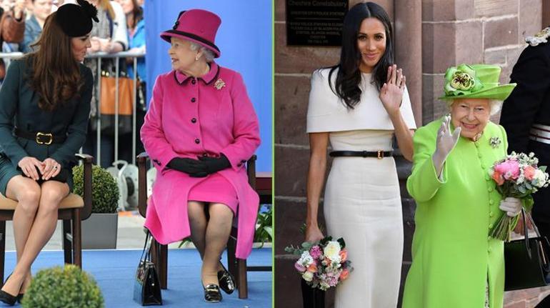 Kraliyet Ailesinin Düşman Eltileri: Meghan ve Kate'in Kraliçe ile İlişkileri