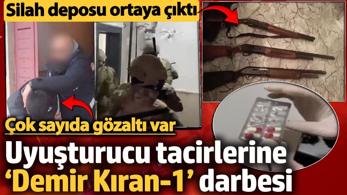 Ankara’da Uyuşturucu ve Silah Kaçakçılığına Yönelik Demir Kıran-1 Operasyonu