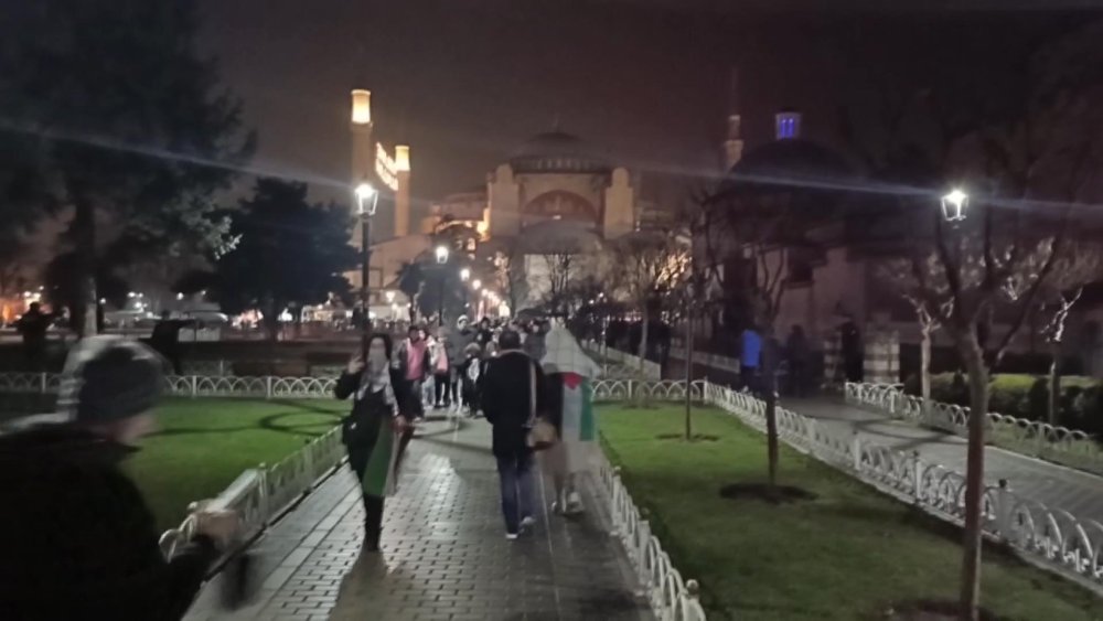 Büyük Filistin Yürüyüşü İçin Ayasofya'da Buluşma