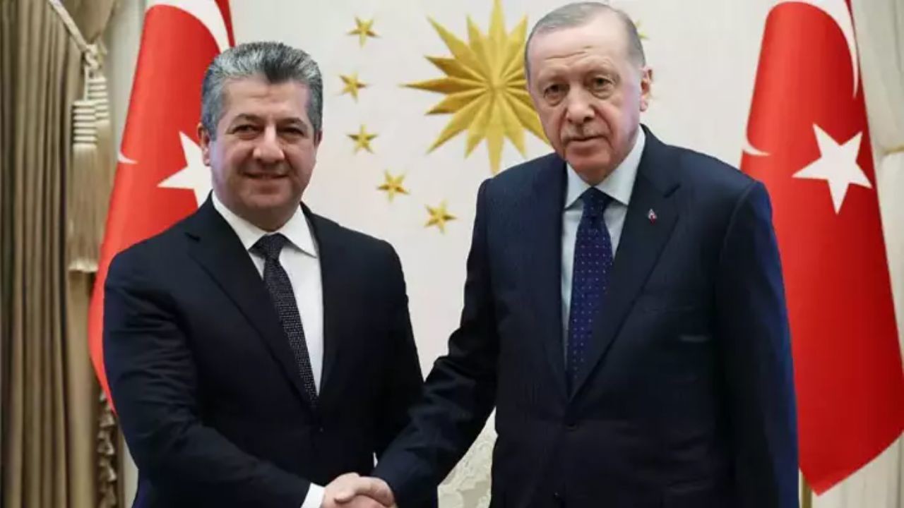 Cumhurbaşkanı Erdoğan, IKBY Başbakanı Mesrur Barzani ile Görüştü