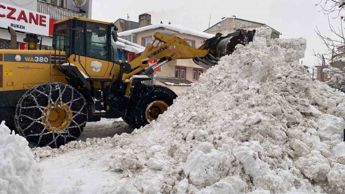 Karlıova’da Yoğun Kar Yağışı Hayatı Olumsuz Etkiledi