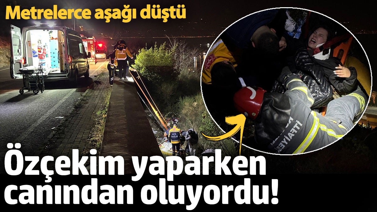 Kocaeli’de Genç Kadın Özçekim Yaparken 5 Metreden Düştü