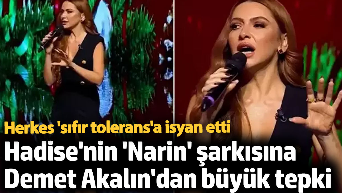 O Ses Türkiye Yılbaşı Programında Hadise’nin Narin Güran’a İthafı