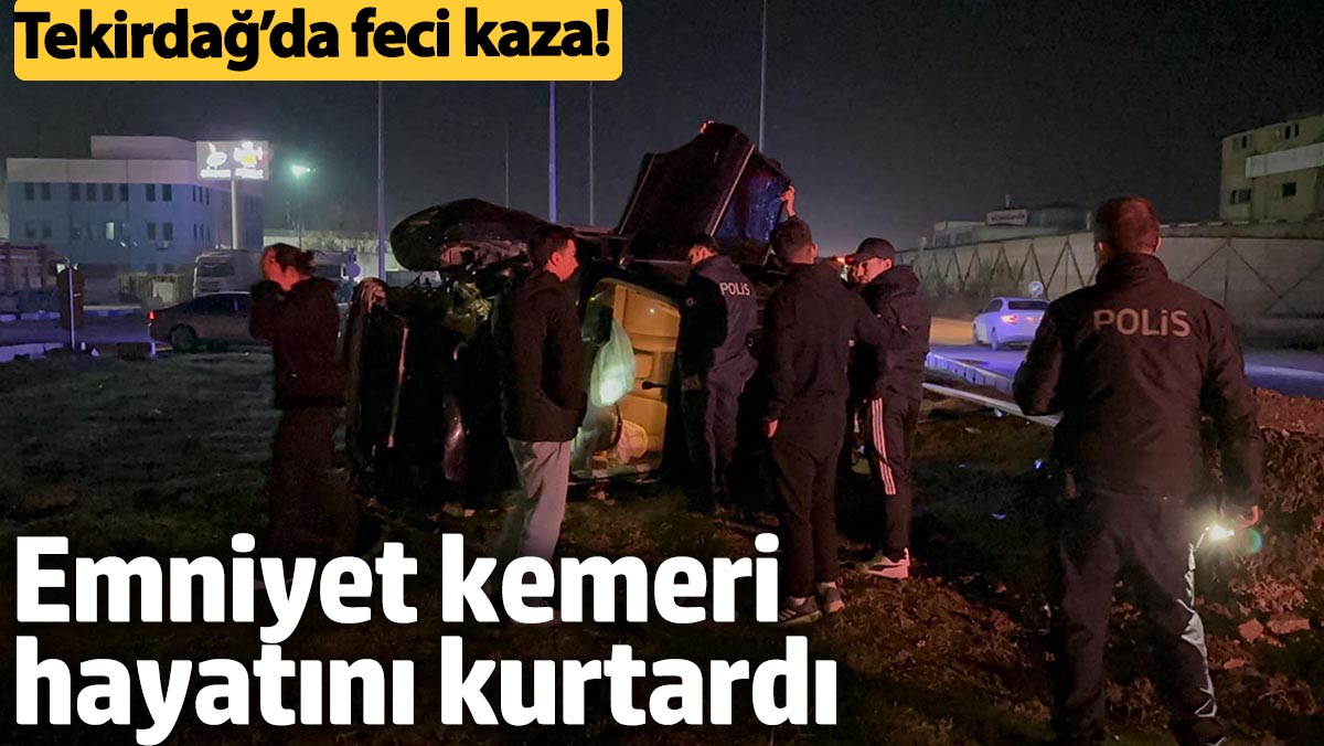 Trafik Kazası: Direksiyon Hakimiyeti Kaybı Sonucu Takla Attı